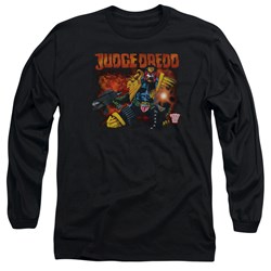 Judge Dredd - Mens Through Fire Longsleeve T-Shirt