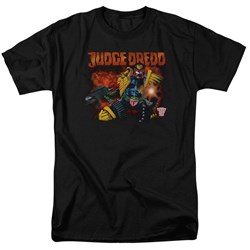 Judge Dredd - Mens Through Fire T-Shirt
