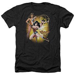 Justice League - Mens Wonder Woman Heather T-Shirt