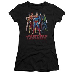 Justice League - In League Juniors T-Shirt In Black