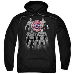 Justice League, The - Mens Shades Of Gray Hoodie
