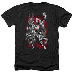 Justice League - Mens Jla Explosion Heather T-Shirt