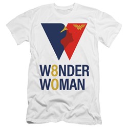 Wonder Woman - Mens Ww 80Th Logo Premium Slim Fit T-Shirt