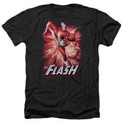 Justice League - Mens Flash Red & Gray Heather T-Shirt