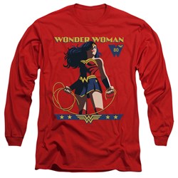 Wonder Woman - Mens Ww 80Th Stance Long Sleeve T-Shirt