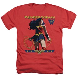 Wonder Woman - Mens Ww 80Th Stance Heather T-Shirt