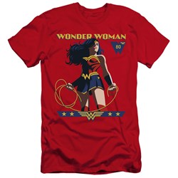 Wonder Woman - Mens Ww 80Th Stance Premium Slim Fit T-Shirt
