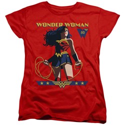 Wonder Woman - Womens Ww 80Th Stance T-Shirt