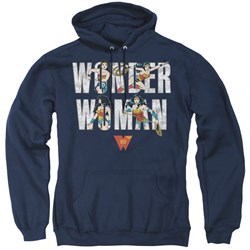 Wonder Woman - Mens Ww 80Th Illustrated Type Pullover Hoodie
