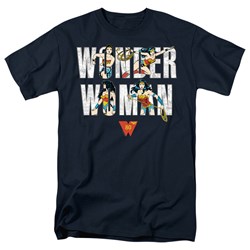 Wonder Woman - Mens Ww 80Th Illustrated Type T-Shirt