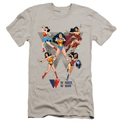 Wonder Woman - Mens Ww Through The Ages Premium Slim Fit T-Shirt