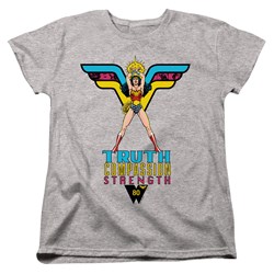 Wonder Woman - Womens Truth, Compassion, Strength T-Shirt