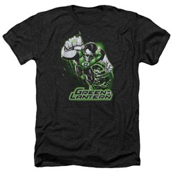 Justice League - Mens Green Lantern Green & Gray Heather T-Shirt