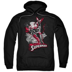 Justice League, The - Mens Superman Red & Gray Hoodie