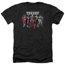 Justice League - Mens The Big Five Heather T-Shirt