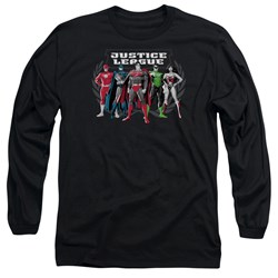 Justice League, The - Mens The Big Five Long Sleeve Shirt In Black