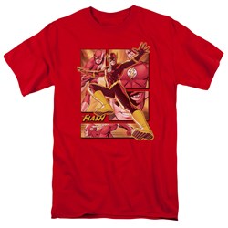 Justice League - Flash Adult T-Shirt In Red