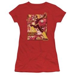 Justice League - Flash Juniors T-Shirt In Red