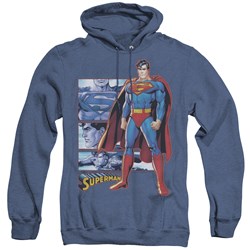 Jla - Mens Superman Panels Hoodie