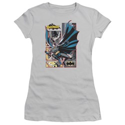 Justice League - Batman Panels Juniors T-Shirt In Silver