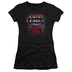 Justice League - Star League Juniors T-Shirt In Black