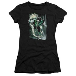 Justice League - Emerald Energy Juniors T-Shirt In Black