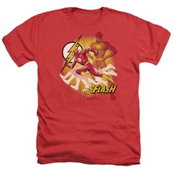 Justice League, The - Mens Lightning Fast T-Shirt In Red