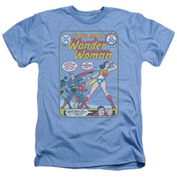 Justice League, The - Mens Ww #212 Cover T-Shirt In Light Blue