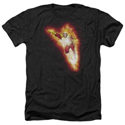 Justice League - Mens Firestorm Blaze Heather T-Shirt
