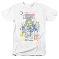 Justice League - Justice League #1 Cover Adult T-Shirt In White