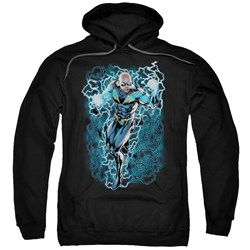 Justice League, The - Mens Black Lightning Bolts Hoodie