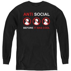 Trevco - Youth Anti Social Long Sleeve T-Shirt
