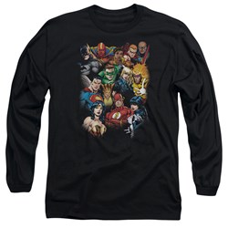 Justice League, The - Mens The League'S All Here Long Sleeve Shirt In Black