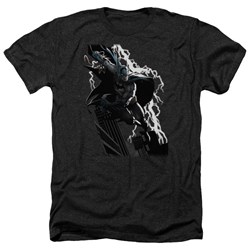 Justice League - Mens Lighting Crashes Heather T-Shirt