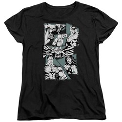 Justice League, The - Womens A Mighty League T-Shirt In Black