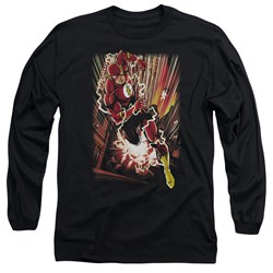 Justice League, The - Mens Street Speed Long Sleeve Shirt In Black