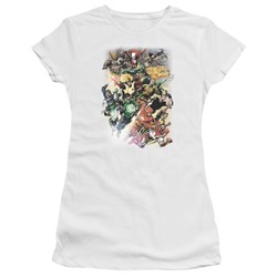 Justice League - Brightest Day #0 Juniors T-Shirt In White