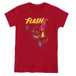 Jla - Womens Flash Spray T-Shirt