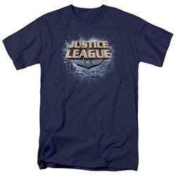 Justice League, The - Mens Storm Logo T-Shirt In Navy