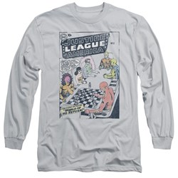 Justice League, The - Mens World Of No Return Long Sleeve Shirt In Silver