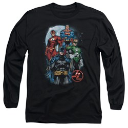 Justice League, The - Mens The Four Long Sleeve Shirt In Black