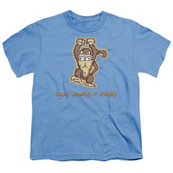 Angry Monkey - Big Boys T-Shirt In Carolina Blue