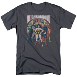 Justice League, The - Mens Neighborhood Watch T-Shirt In Charcoal