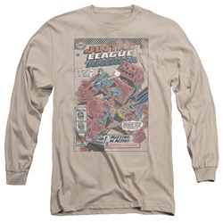 Justice League, The - Mens Cube Creature Long Sleeve Shirt In Sand
