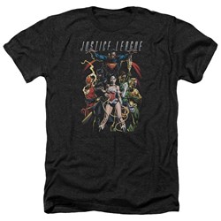 Justice League - Mens Dark Days Heather T-Shirt