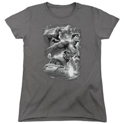 Justice League - Womens Atmospheric T-Shirt