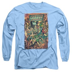 Justice League, The - Mens No 212 Vintage Long Sleeve Shirt In Carolina Blue