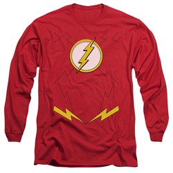 Jla - Mens New Flash Costume Longsleeve T-Shirt