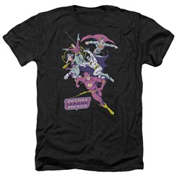 Justice League - Mens Colorful League Heather T-Shirt