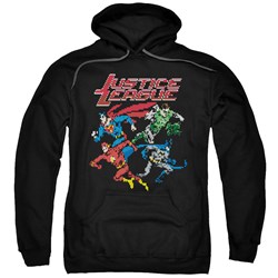 Justice League, The - Mens Pixel League Hoodie